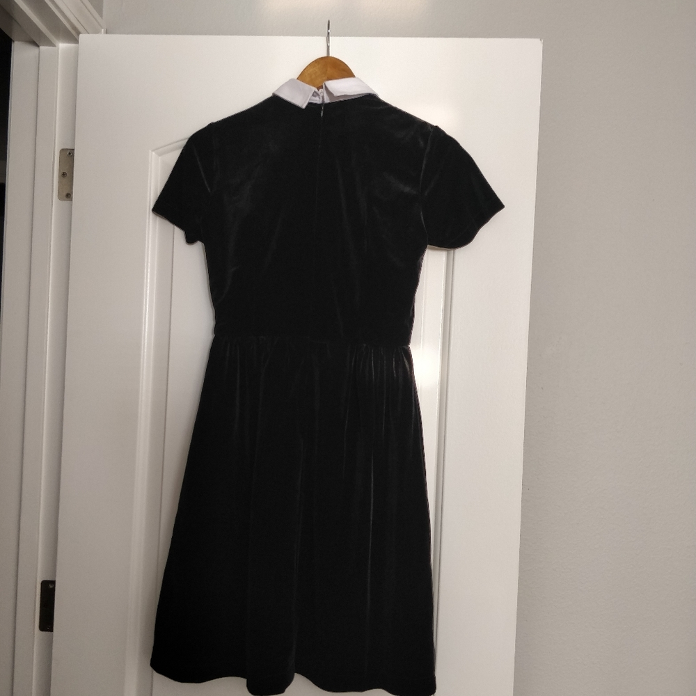 BLACK VELVET DRESS - Picture 2 of 5